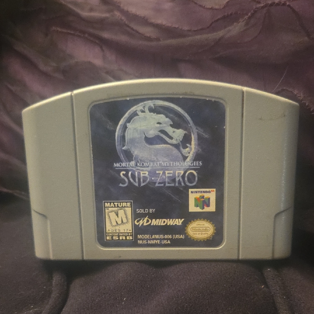 Mortal Kombat Mythologies: Sub-Zero - Gray Cartridge